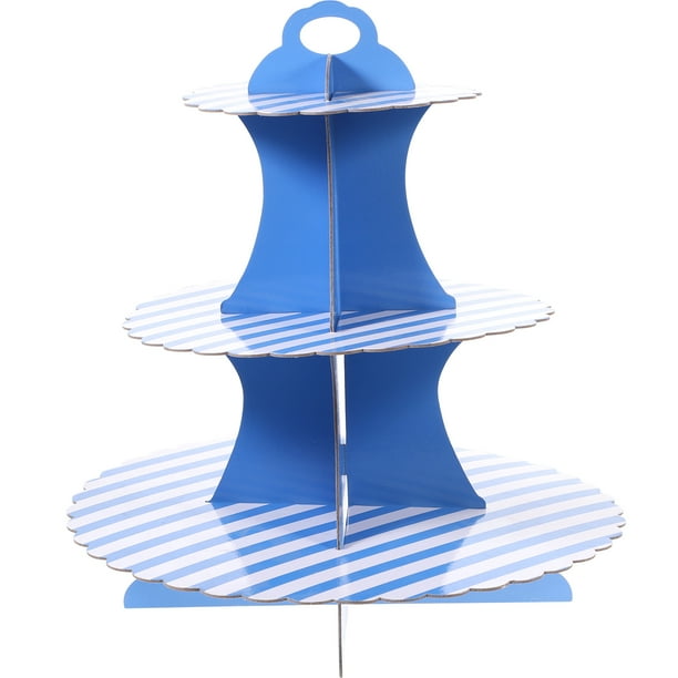KAKOWELY juego de soporte para cupcakes, expositor de pasteles, soporte para servir postres de 3 niveles