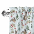 thumbnail image 4 of Bunny Floral Easter Rod Pocket Curtain Valance, Elegant Pastoral Spring Floral Rabbits Farmhouse Window Valance for Living Room, Bedroom, Kitchen 42"W x 18"L, 4 of 9