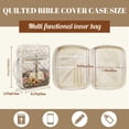thumbnail image 7 of ZUXONGSY Dove Cross Sunflower Print Bible Case for Women Quilted Bible Carrier Sturdy Christian Tote Bag with Handle ChuZU Bag for Study, 7 of 7