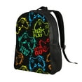 thumbnail image 2 of Gaeub Play Game Start Print Unisex Backpacks, College Bookbag,Daypack with Padded 15" Laptop Sleeve,for School, Work, and Travel, 2 of 8