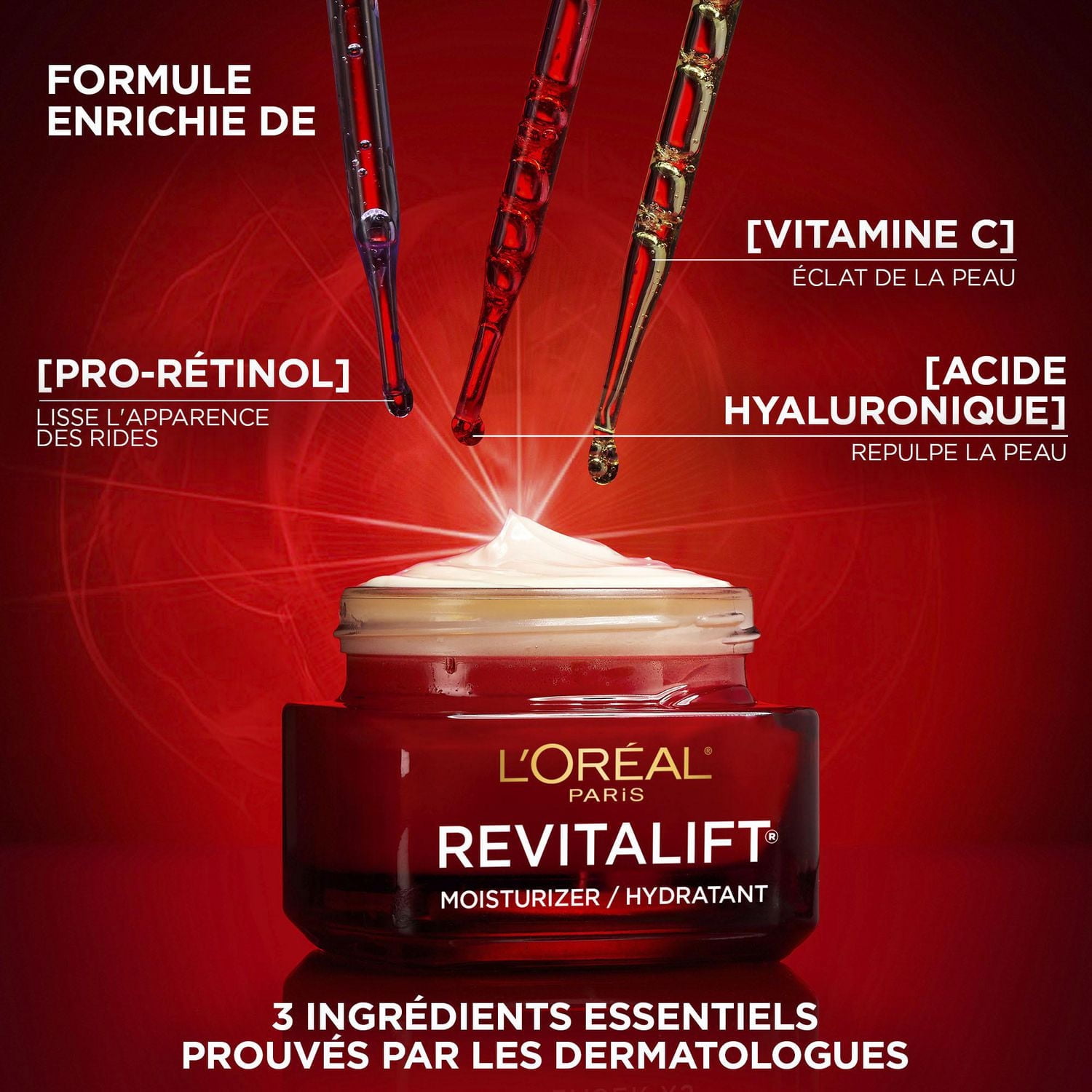 L'Oréal Paris Triple Power LZR Day Cream with Pro-Retinol, Anti-Aging Day Cream, 50 mL