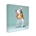 thumbnail image 4 of Stupell Industries Dancing Cat Portrait Animals & Insects Painting Gallery Wrapped Canvas Art Print Wall Art, 17 x 17, 4 of 8
