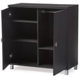 thumbnail image 4 of Baxton Studio Marcy Armoire de Rangement Polyvalente pour Entrée en Brun, 4 of 6