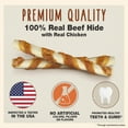 thumbnail image 3 of Cadet Gourmet Beef Hide & Chicken Twists Sticks 10 Ounce (6 Count), 3 of 9