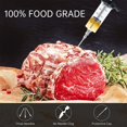 thumbnail image 5 of Kit de inyector de carne, jeringa de 1 oz para barbacoa de pavo adobada de plástico para rociar y asar, 5 of 5