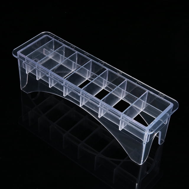 Caja De Almacenamiento Para Peines Para Cortapelos Con 8/10 Ranuras, Material Plástico Duradero, área De Partición Práctica, Gran Capacidad, Para Organización De Peines