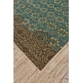 thumbnail image 2 of Feizy Qing Transitional Floral & Botanical, Blue/Green/Brown, 2' x 3' Accent Rug Sheen Fade Resistant Casual Ikat Design Carpet for Living Dining Bed Room, 2 of 4