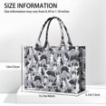 thumbnail image 3 of Large Capacity Tote Bag,Cute Border Collie Pattern Handbag Fashion Luxury Tote Bag,15.7"x13"x 5.1" Inches,Laptop Compatible, 3 of 6