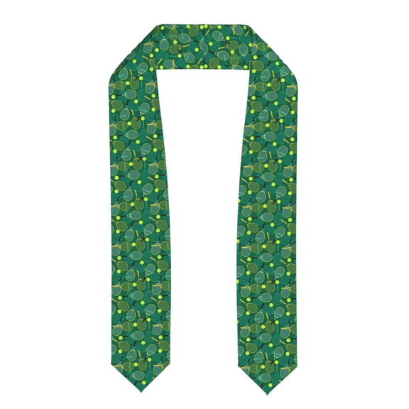 Hirioo Tennis Rackets and Balls for 72" Graduation Shawl Stole Unisex Adults Graduation Sash Honor Graduation Stole for High School and College-Flattened