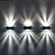 thumbnail image 1 of 4Pcs Solar Lights Outdoor,Outdoor Solar Powered Lights, Dusk to Dawn Outside Up and Down Lighting, Solar Wall Fence Lights for Parking Lot Backyard Gardens Fence Patio, 1 of 5