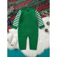 thumbnail image 6 of Cenuakty Infant Baby Christmas Knit Jumpsuit BeltStripe Print Long Sleeve Round Neck Romper Festival Clothes, 6 of 9