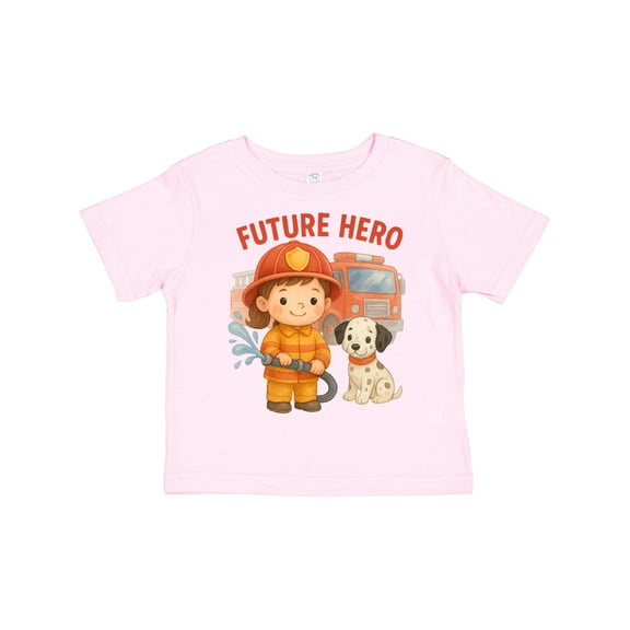 Inktastic Future Hero Firefighter Kids Cute Design Boys or Girls Toddler T-Shirt
