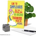 thumbnail image 2 of NobleWorks Unicorns and Rainbows-Spanish - Birthday Greeting Card with Envelope (4.63 x 6.75 Inch) - C6892BDG-SL, 2 of 5
