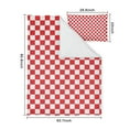 thumbnail image 5 of White Red Checkered Duvet Cover and Pillowcase Set for Single Bedding, Bedroom Accessories for Kids Teens, 5 of 5