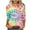 Hot Pink-Shirts, variant on Jsaierl 3/4 Sleeve Womens Tops Plus Size Crew Neck Shirts Cute Tie Dye Petite Blouses Workout Cotton T-shirts Top S-2XL