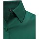 thumbnail image 4 of Russell Collection- Camisa de manga corta de popelín y poliéster/algodón de fácil cuidado para mujer (Verde botella), 4 of 4