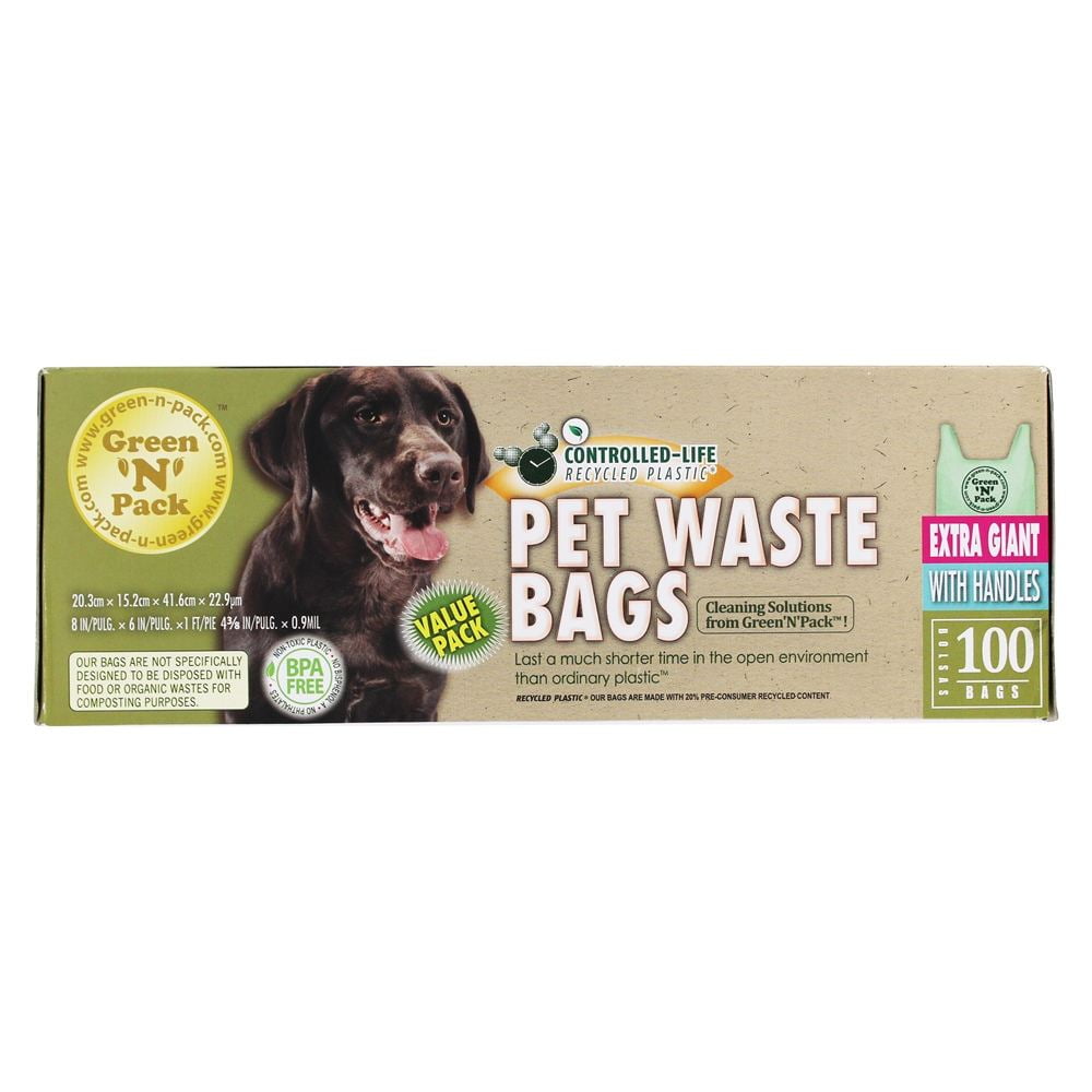 Green 'N' Pack Eco Friendly Bags Extra Giant Pet Waste Bags with