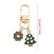 thumbnail image 2 of Llavero de metal con forma de muñeco de nieve y caramelo de árbol de Navidad | Llavero festivo | Abalorio de aleación para rellenar calcetines y pequeños regalos | Incluye 1 llavero, 2 of 2