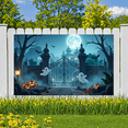 thumbnail image 4 of Spooky Ghost Halloween Banner Pumpkin Decorations Haunted Gateyard for Party Decoration Halloween Event Indoor Outdoor, 4 of 9
