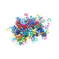 thumbnail image 1 of Milisten 6000 Pcs 8mm Alphabets Confetti Romantic Table Decor Party Sprinkle Letters Shaped Confetti Decoration for Wedding Birthday Party DIY Accessory (Colorful), 1 of 5