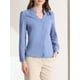 thumbnail image 5 of CAMISA DE BOTONES DE MANGA LARGA EN V ELEGANTE PARA MUJERES CHIC XL AZUL, 5 of 7