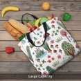 thumbnail image 6 of Kll Frog And Forest Plants Pattern Aesthetic Tote Bag For Women Beach Bag Shopping Bags Shoulder Bag Reusable Grocery Bags, 6 of 8