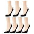 thumbnail image 3 of MeMoi Ballerina Micro Liner Socks 7-Pack - Womens - Female, One Size, Black, 3 of 3