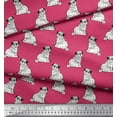 thumbnail image 2 of Soimoi Cotton Cambric Fabric Pug Dog Printed Craft Fabric by The Yard 56 Inch Wide, 2 of 3