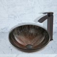 thumbnail image 2 of VIGO Enchanted Earth Glass Vessel Sink and Duris Faucet Set, Matte Black, 2 of 5