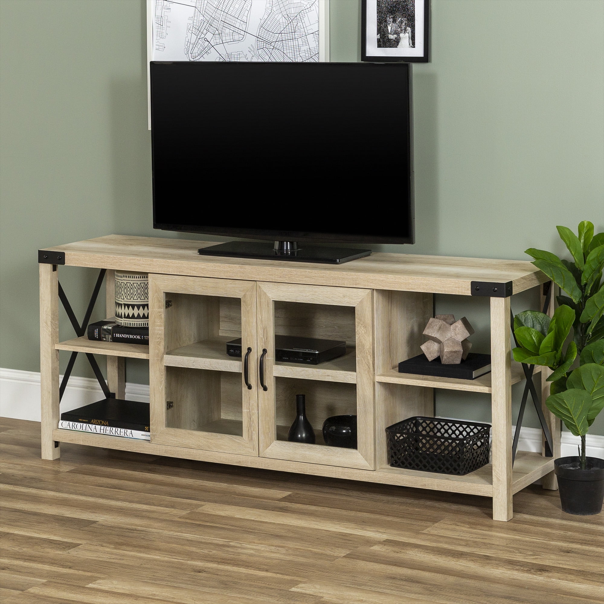 Magnolia 2Door White Oak TV Stand by Desert Fields