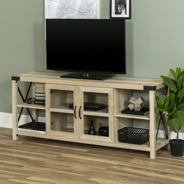 112m consumers helped this year. magnolia 2 door white oak tv stand by desert fields