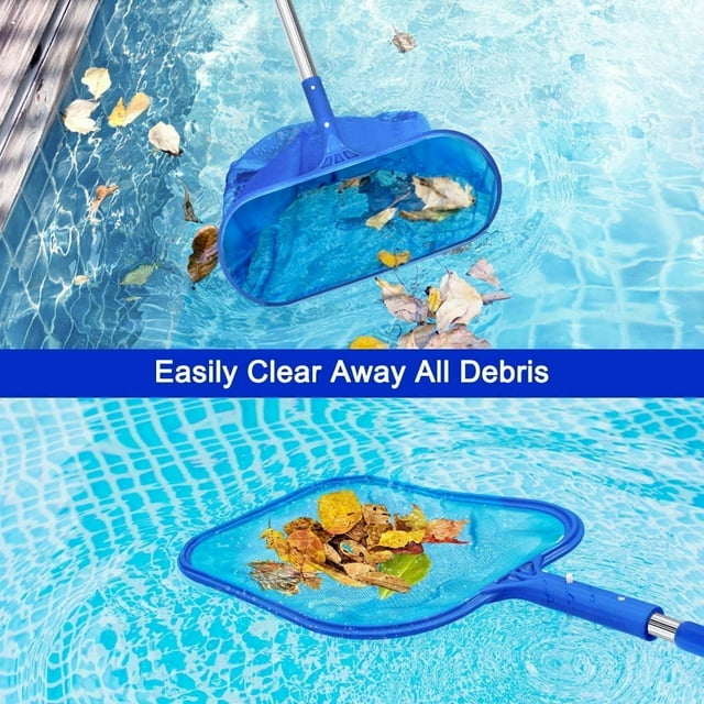 Red de malla fina limpia para piscina, Skimmer para piscina, red de hojas para piscina