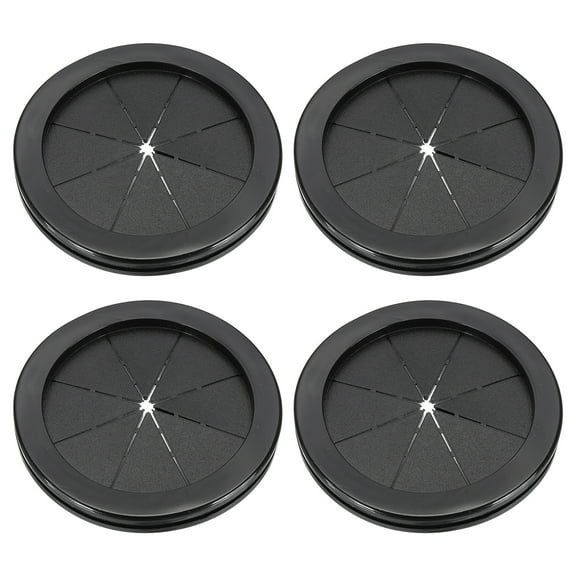 Uxcell Rubber Grommet 2-3/4", Round Rubber Hole Plugs Firewall Plug Grommet Wire Cable Protection, Black 4 Pcs