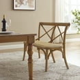 thumbnail image 3 of Linon Barton Bentwood Bench, Antique Brown/Natural, 3 of 11