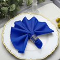 thumbnail image 2 of Cloth Napkins Set of 100, 17x17 Inch Royal Blue Violet Seamless Dinner Napkins, Washable Linen Table Napkin Cloth with Hemmed Edges for Weddings, Party and Banquet, 2 of 15