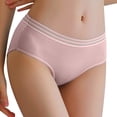 thumbnail image 1 of Gibobby Bikini elástico algodón Ropa interior para mujeres europeas y , versión para estudiantes, cómoda cintura media, pantalones sexis bonitos de talla grande para mujer(Rosa， XL), 1 of 4