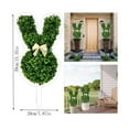 thumbnail image 3 of 2D Rabbit-Shaped Artificial Green Plant, Easter Porch Decoration Suitable For Indoor & Outdoor, Lifelike Faux Topiary With Spring Charm & Low-Maintenance Design Ideal For Home, 3 of 9