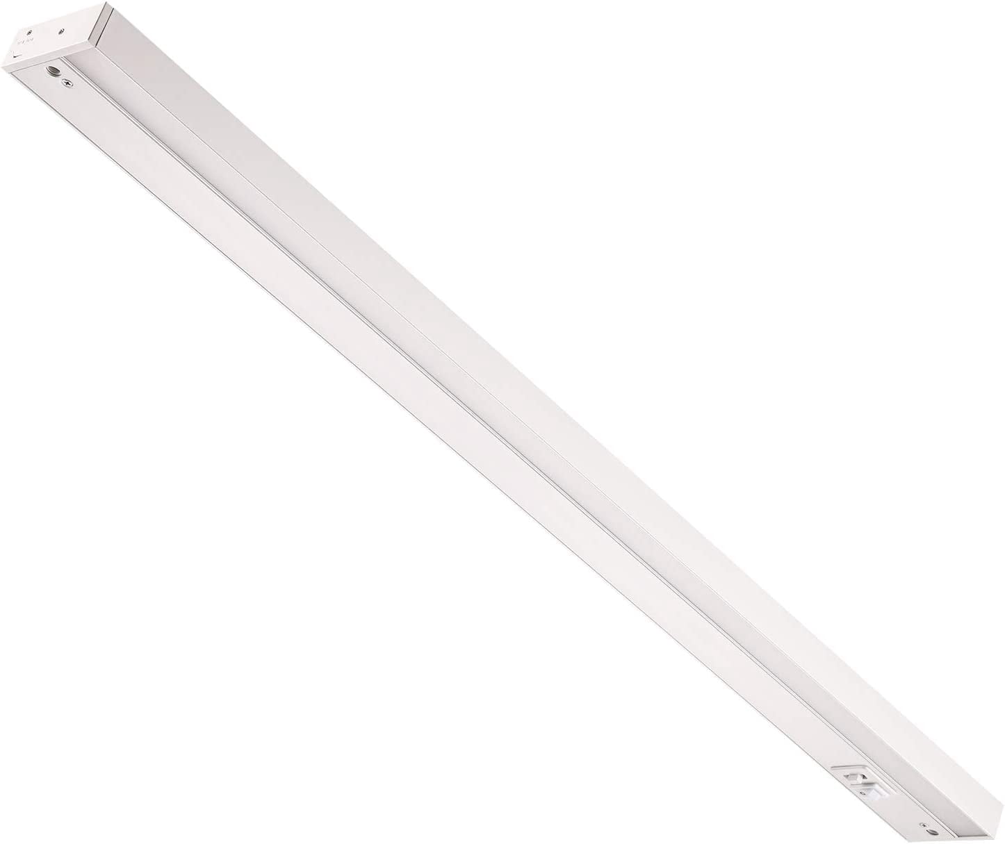 RGHJAR-Tianyoelec 3-in-1 Color Temperature, Dimmable LED Under Cabinet Lighting, Hardwired or Plug in, 3000K/3500K/4000K, CRI90, ETL Listed, 120V 18W 1350 Lumens, White, 32-inch