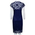 thumbnail image 4 of Birdeem Robe Mode Femme Aguichant Grande Taille Manches Courtes Col en V Dentelle Ajourée, 4 of 7