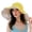 Yellow, variant on Extra Large Brim Double Layer Fisherman Hat Women Summer Contrast Color Sun Hat Fashion Accessories