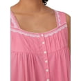 thumbnail image 7 of Aria Women's Sleeveless Long 100% Cotton Nightgown in 46", Sizes XS to 5X, 7 of 7