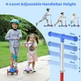 thumbnail image 3 of Kids Scooter for Ages 3-5, Light- Deck and Wheels, 4-Level Adjustable 3-Wheel Scooter, 3 of 7