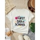 thumbnail image 1 of Camiseta creativa para niña con estampado "Primer día de clases", suave, elástica, cómoda, de cuello redondo y manga corta, top de verano para niña, 1 of 6
