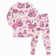 thumbnail image 6 of CAUYDY Girls Boys Halloween Pajamas 2 Piece Graphic Long Sleeve Long Pants Pajama Set Kids Cute Pj Soft Holiday Sleepwear,4-5 Y, 6 of 9