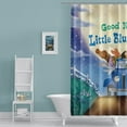 thumbnail image 5 of Cartoon For Little Blue Truck Themed Shower Curtain for Bathroom Decor,Durable Waterproof Polyester Fabric,72x72 Inch with 12 Pack Hooks Washable Curtain Set, 5 of 5
