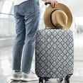 thumbnail image 2 of Blue and White Intricate Pattern Luggage Cover Fashion Suitcase Cover Baggage Covers Fit 25-28 Inch Luggage (Go Travel), 2 of 5