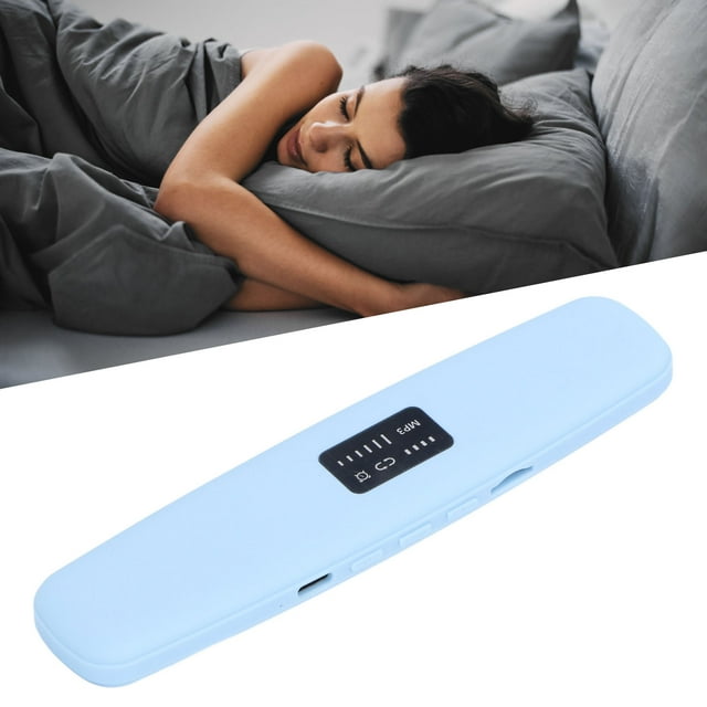 Sleep Aid Sound Machine, Bone Conduction Sleep Speaker Portable Long Battery Life Multi Function for Home Black,White,Blue