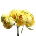 thumbnail image 2 of 6 Piezas Artificial para Decoracion Cumpleaños Accesorio de Bricolaje Amarillo BLESIY Flores artificiales de la seda de Rose, 2 of 8