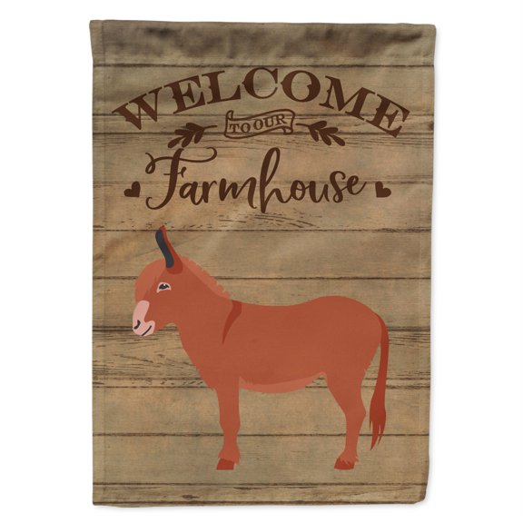 Carolines Treasures CK6792CHF Irish Donkey Welcome Canvas House Size outdoor-flags, Multicolor