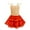 Red, variant on Mirabel Costume Girls Madrigal Family Dress Pepa/Dolores/Isabela Cosplay Costume with Bag
